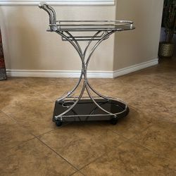 Black Serving Cart