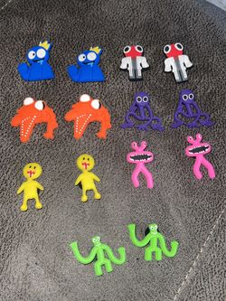 rainbow friends croc charms