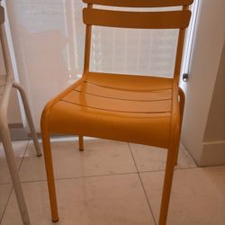 4 Stackable Chairs. Outdoor