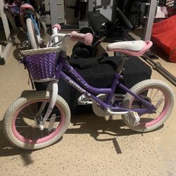 Free Little Girl Bike With Helmet 