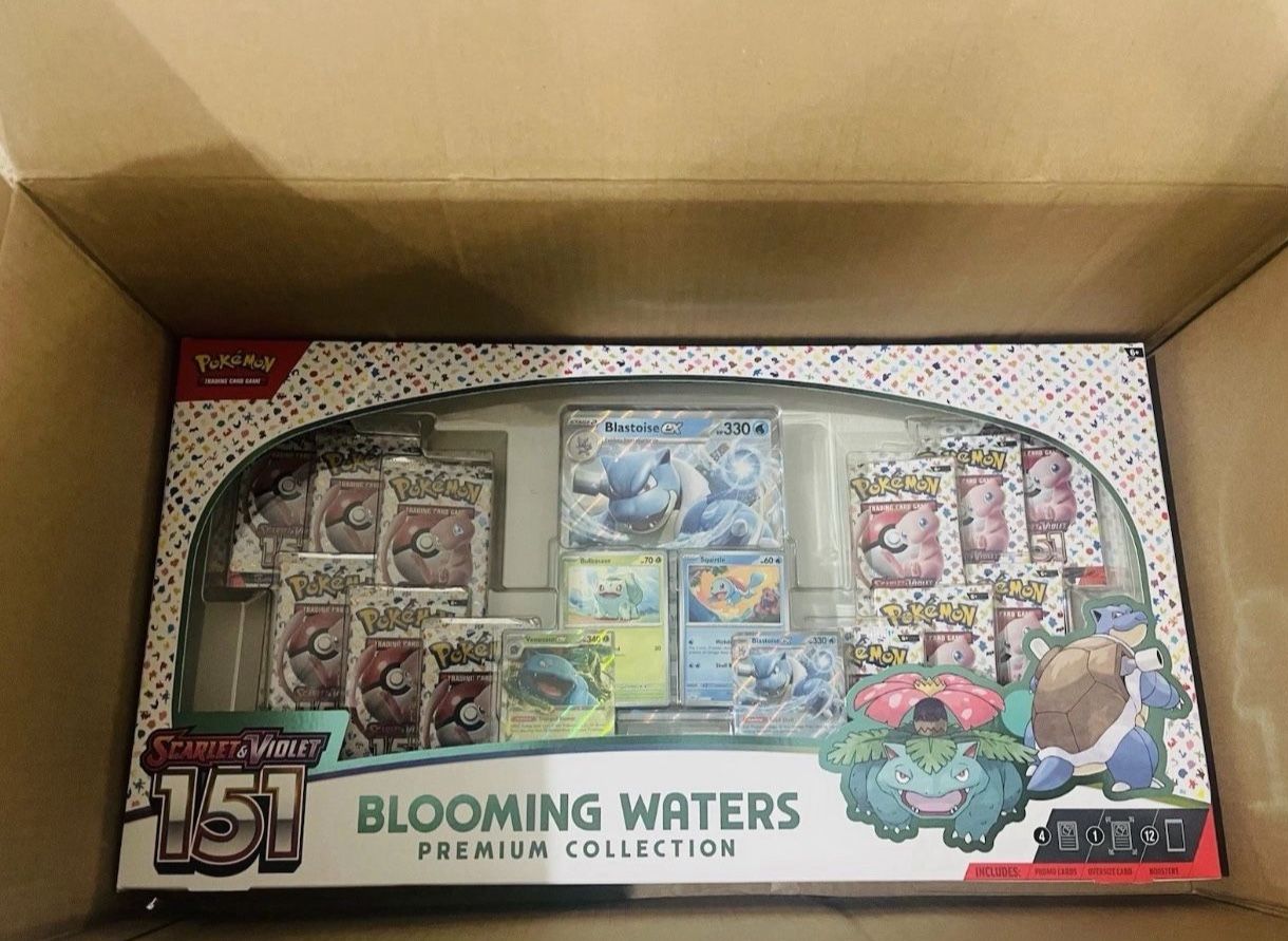 Pokemon Scarlet & Violet 151 Blooming Waters Premium Collection Box