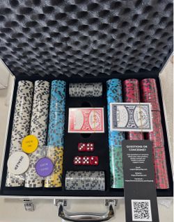 LOYCHIP 500-PIECE 11.5G HEAVYWEIGHT POKER CHIP SET WITH ALUMINUM CASE
