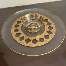 Culver Ltd. Glass Platter