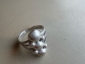 Vintage Sterling Silver Bubble Ring