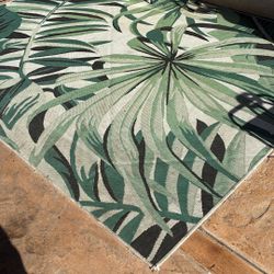Large Outdoor Patio Carpet Tropical Decor 8 X 10
