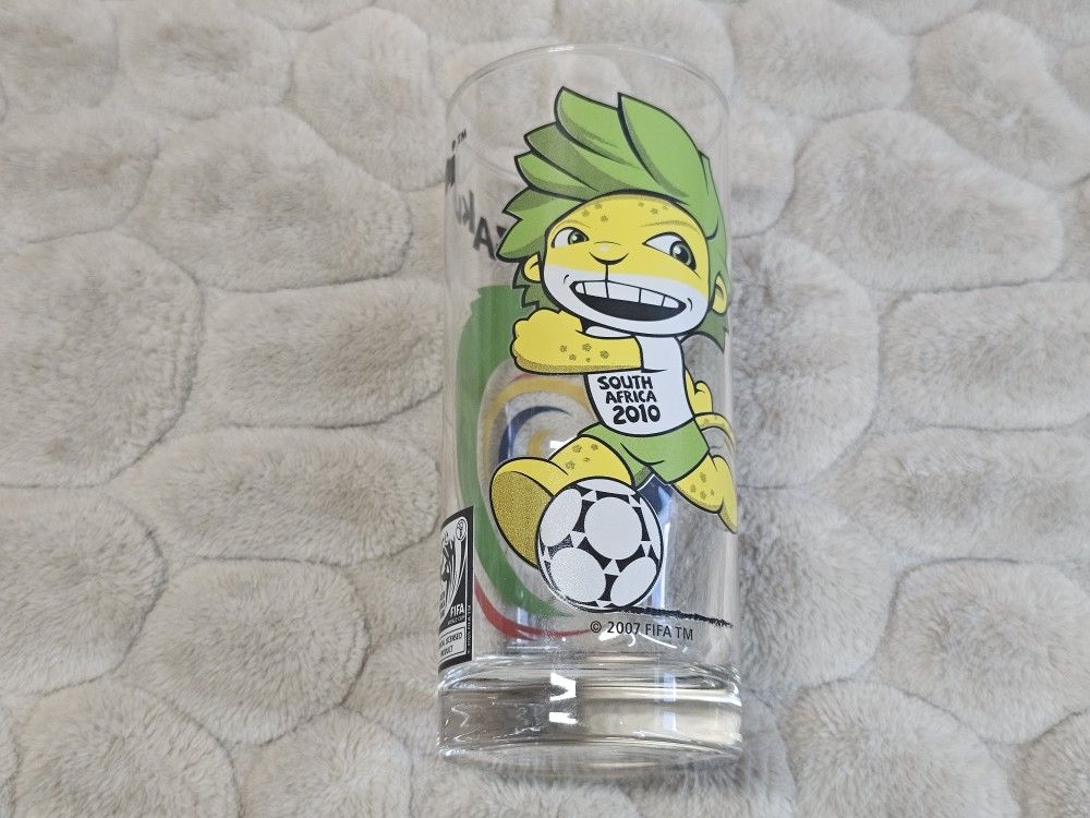 Collectible 2010 South Africa FIFA World Cup Zakumi Glass Cup