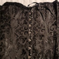 BLACK CORSET SIZE 7XL PLUS SIZE