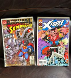 Nice 👍!! Vintage Marvel X-Force #42 + Superman Annual #3 Comic Bundle