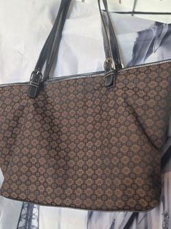 Brown Monogram Tote Bag