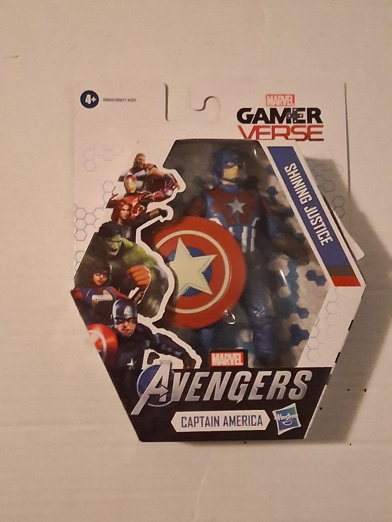 New Marvel Gamer Verse Shining Justice Captain America Action Figure