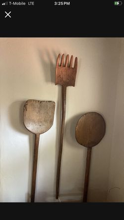 Antique Wood Wall Tools