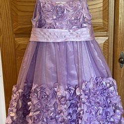 Little Girl’s Bonnie Jean Mauve Dress