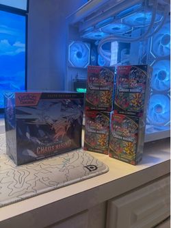 Chaos Rising ETB And Booster Bundles Lot Of [4] New Sealed