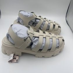 mysoft Beige Sandals Size 11