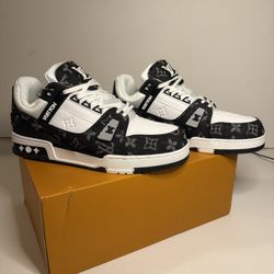 Louis Vuitton Black And White Trainer 