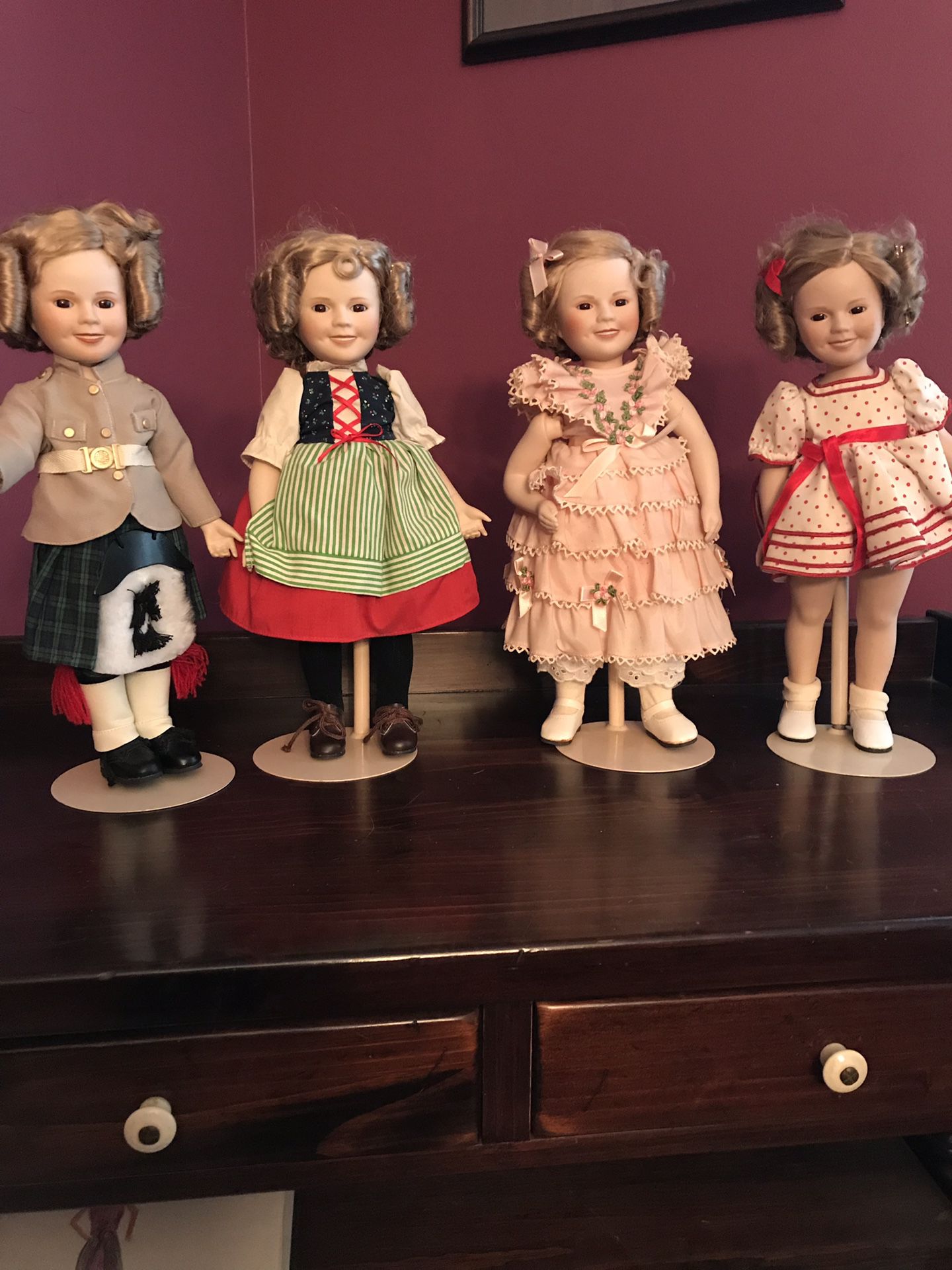 Shirley Temple dolls.