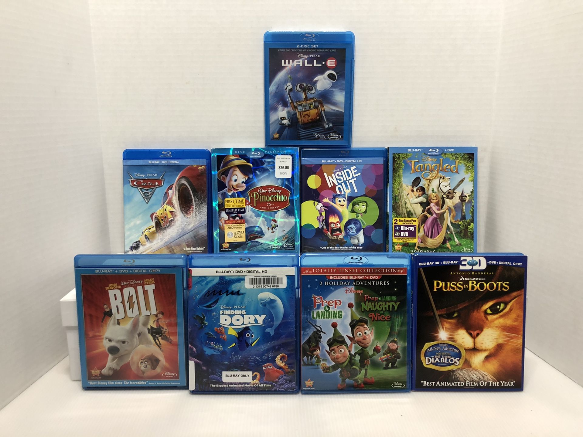 Disney & Pixar Hits on Blu Ray or Blu Ray & DVD
