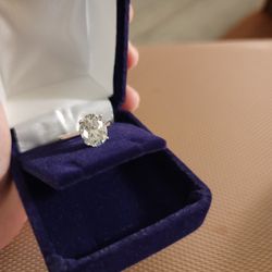 ALERT !!! DISCOUNTED 3 CARAT MOSANNITE Great Starter Ring ! 