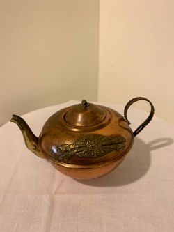 Copper decor teapot