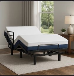 Adjustable Twin XL Bed Frame With Safety Rails, Electric Ergonomic Design For Comfort, Ideal For Home Care As A Hospital Bed For Home Use