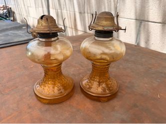 13 Antique lanterns, glass, silver, and brass