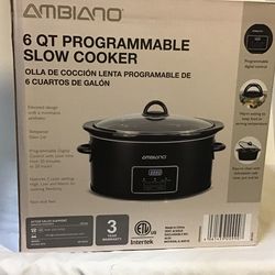 6 Quart Slow Cooker Brand New