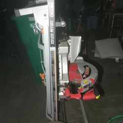 Craftsman duo laser track Chop Saw On Rigid Meter Saw Utility Vehicle MINT CONDITION 
