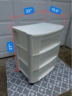 Sterilite® brand three-layer roller drawer storage cabinet