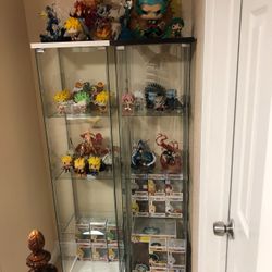 Black and White Display Case.