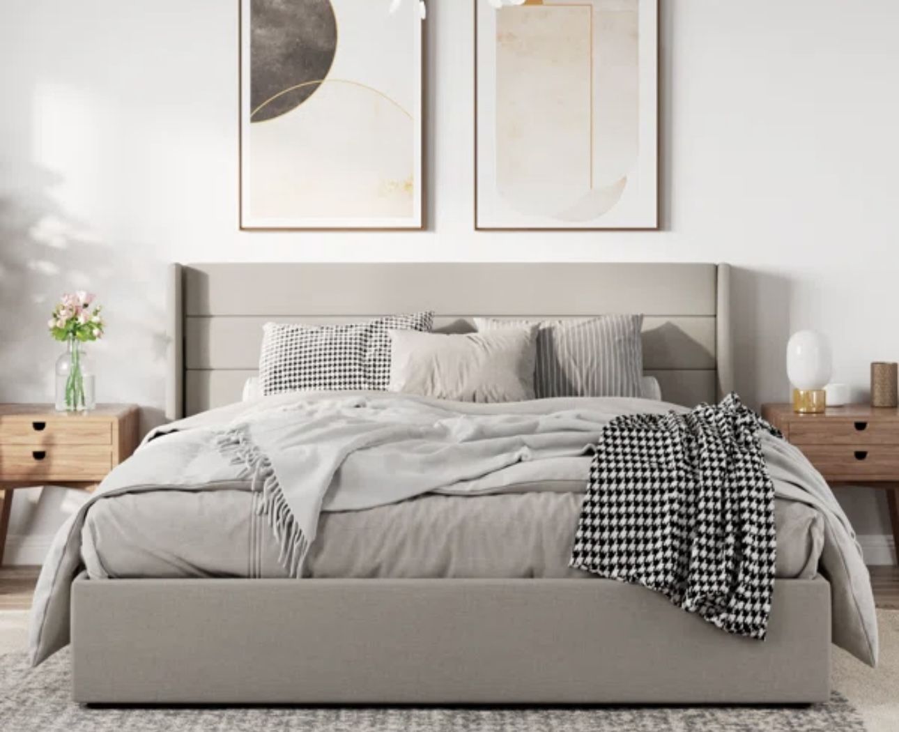Lift Up Storage Platform Queen Bed