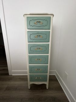 Beautiful Teal Tall Dresser / Armoire