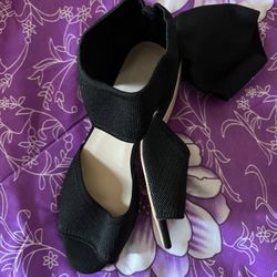 Black Ankle Strap Heels