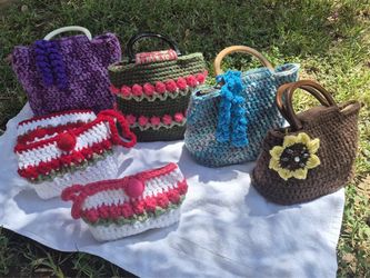 6 for $140 Handmade crocheted purses
