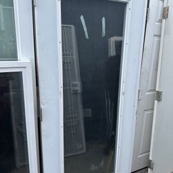 Front door glass metal door water proof garage side door Width 35 inches Height 77 inches