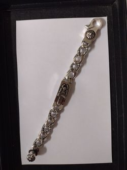 Personalized Cross 925 Silver Bracelet. Modern  European Size: 21 Cm..