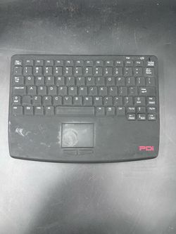 PDi TG3 PD161-004 Wireless Medical Keyboard Touchpad KBA-P4097E-RC AS IS