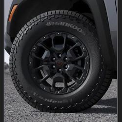 OEM Nissan Frontier Pro-4x wheels.