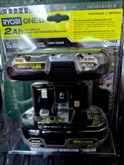 Ryobi 18V 2AH batteries