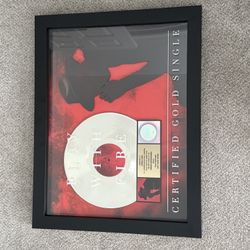  Sam Tinnesz w/Yacht Money RIAA Certified Framed Gold Single