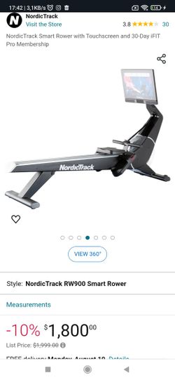 Nordictrack Rower RW900 Smart Rower