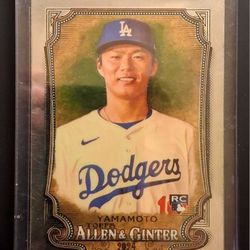 2024 Topps Yoshinobu Yamamoto Rookie Card 