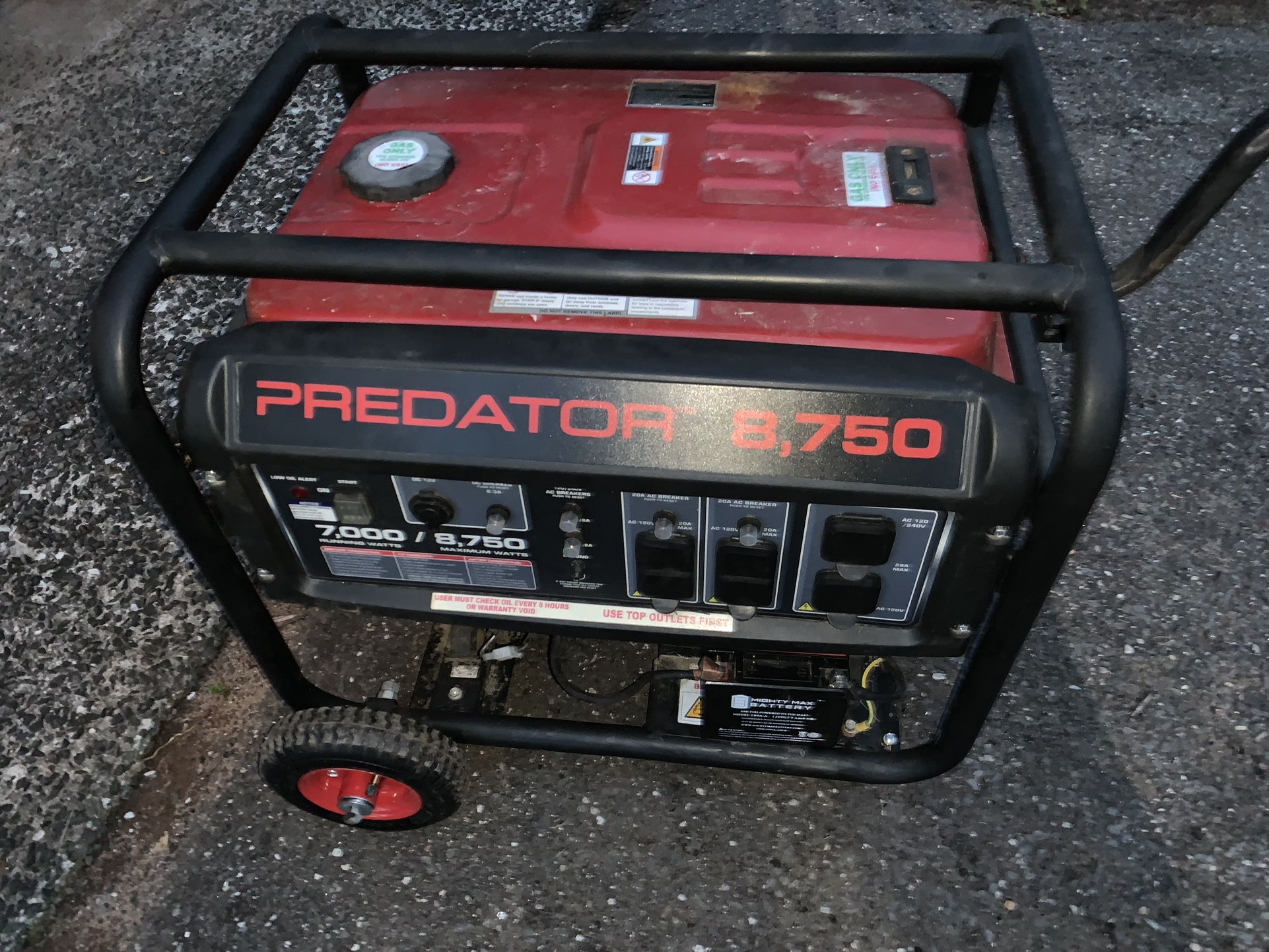 Predator 8750 Generator 