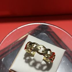 Brand New Solid 10k Gold Cuban Ring