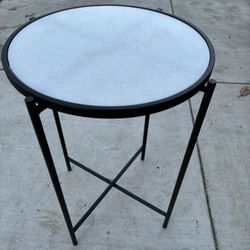 Heavy Marble Plant Stand/end Table 