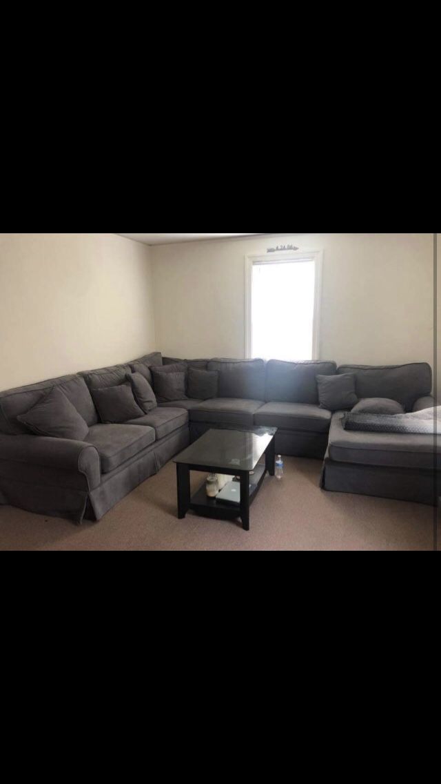 Grey sectional