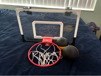 Mini Basketball Hoop w/ 2 silent foam basketballs