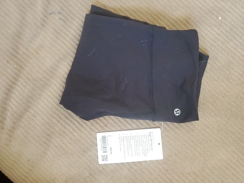 Lululemon high rise Align Pants 25 length size 2