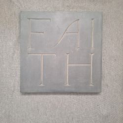 HOUSE PARTS, INC. WEATHERED LEAD FAITH SIGN