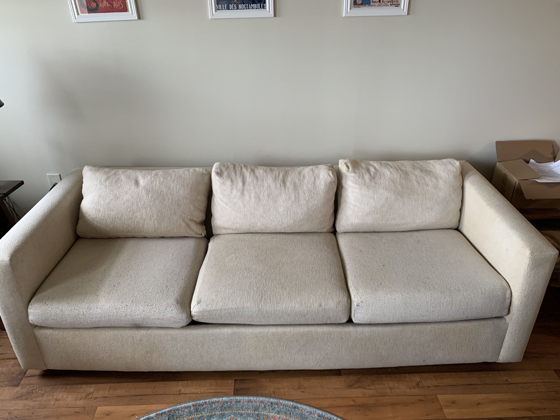 White Fabric Couch