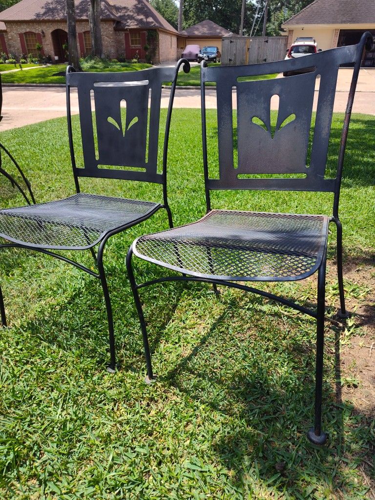 Iron PATIO CHAIRS Only 120$ Or 60$ Each